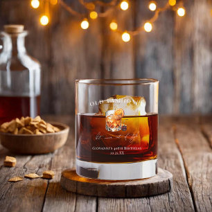 "Old Fashioned" Cocktail Geburtstag Whiskyglas