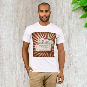 Old Fashioned Ticket Stub Karneval Thema T-Shirt