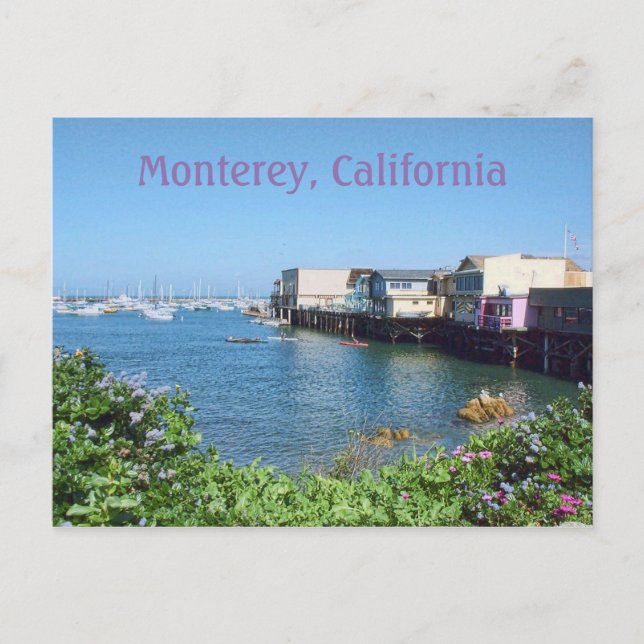 Old Fisherman's Wharf, Monterey, Kalifornien Postkarte (Vorderseite)