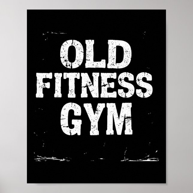 Old Fitness Gym Poster (Vorne)