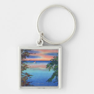 Old Fort Ontario Sunset View of Lake Ontario Schlüsselanhänger