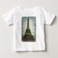 Old Foto Effect Eiffel Tower Paris