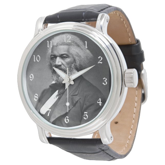 Old Fr3d3rick Bailey Douglas African American Hero Armbanduhr (Schrägansicht)