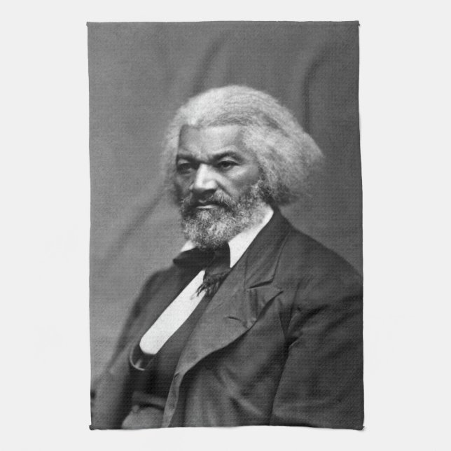 Old Fr3d3rick Bailey Douglas African American Hero Geschirrtuch (Vertikal)