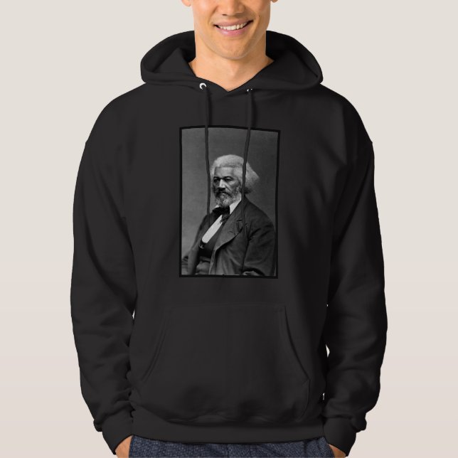 Old Fr3d3rick Bailey Douglas African American Hero Hoodie (Vorderseite)