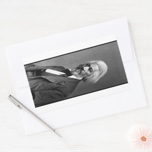 Old Fr3d3rick Bailey Douglas African American Hero Rechteckiger Aufkleber