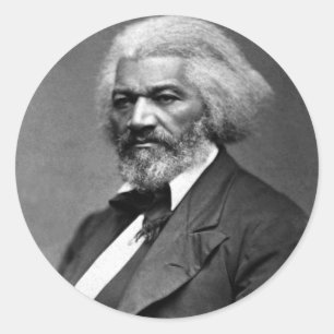 Old Fr3d3rick Bailey Douglas African American Hero Runder Aufkleber