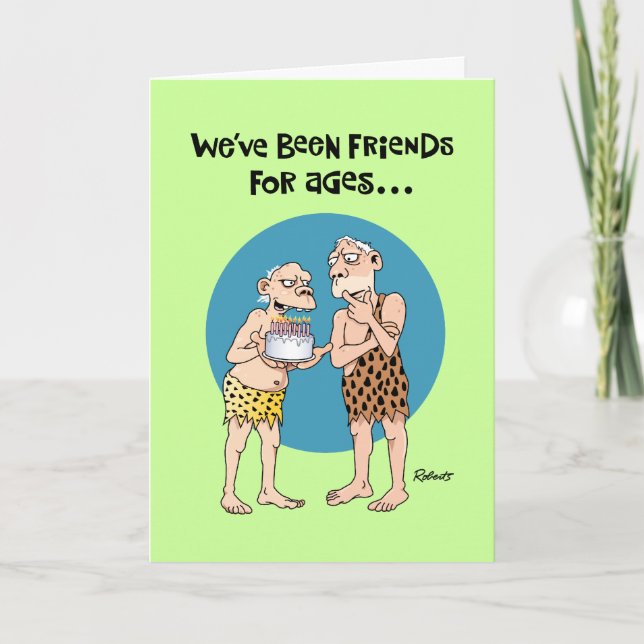 Old Friend Birthday Card Karte (Vorderseite)
