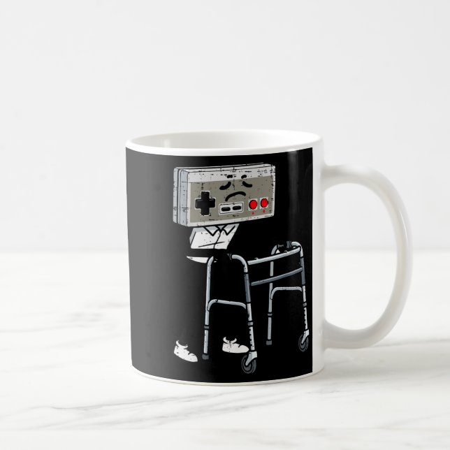 Old Gaming Controller Walker Funny Gamer Men Women Kaffeetasse (Rechts)