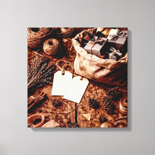 Old Gift Bag Leinwanddruck (Vorderseite)