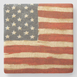 Old Glory American Flag Steinuntersetzer