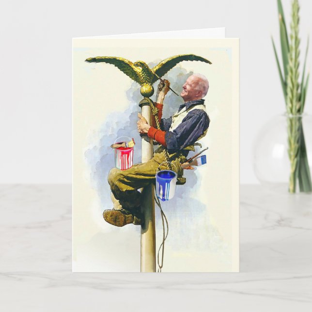 Old Glory Customizable Birthday Card Karte (Vorderseite)