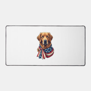 Old Glory Golden Retriever Vintage-Shirt 2 Schreibtischunterlage