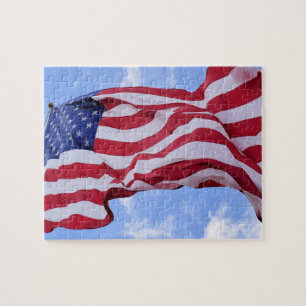 Old Glory in the Breeze - 8x10 - 110 Stk. Puzzle