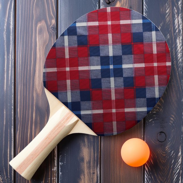 Old Glory Kariert Tischtennis Schläger (Von Creator hochgeladen)