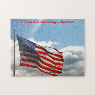 Old Glory oder Stars and Stripes amerikanische Fla Puzzle