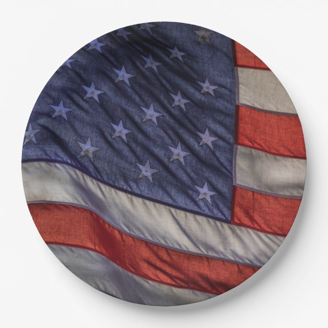 Old Glory Pappteller (Vorderseite)