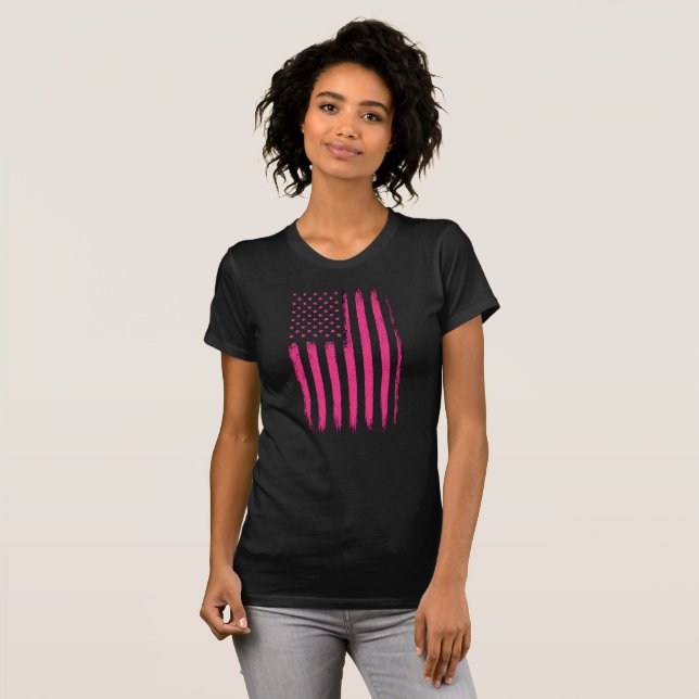 Old Glory Pink Edition  T-Shirt (Vorne ganz)