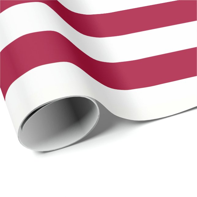 Old Glory Roter Streifen (großes Format 1,5”) Geschenkpapier (Rolleneckpunkt)