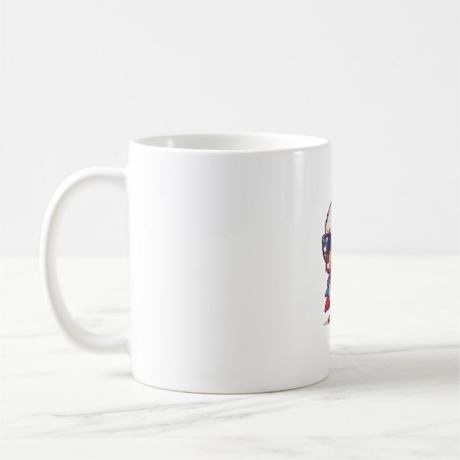Old Glory Shines: Patriotic 4. Juli Tasse & Cup (Links)
