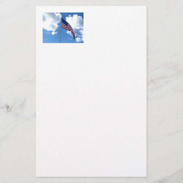 Old Glory Stationery Briefpapier (Vorderseite)