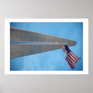 Old Glory und Washington Monument Poster