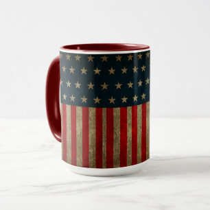 Old Glory Vintage Flag Tasse, Vereinigte Staaten Tasse