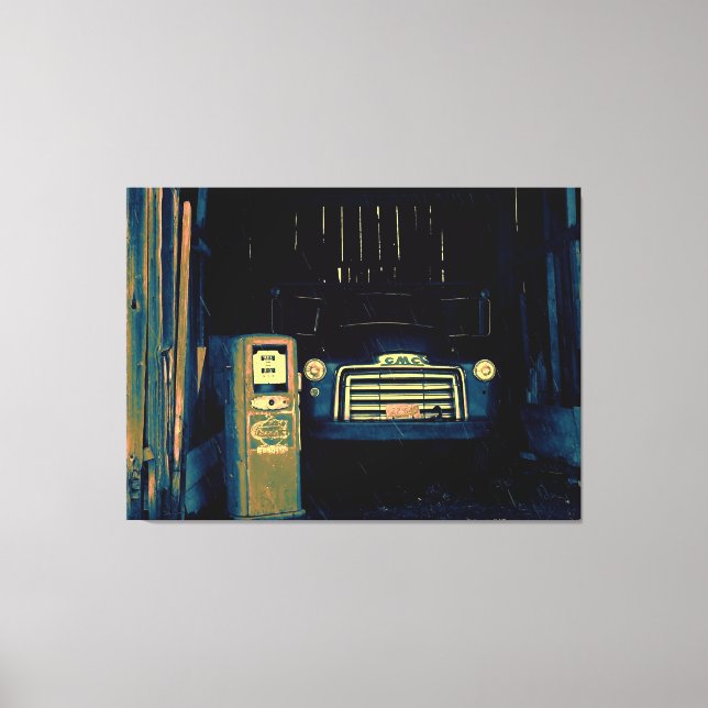 Old GMC Truck Leinwanddruck (Vorderseite)