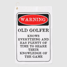 Old Golfer Golf Handtuch