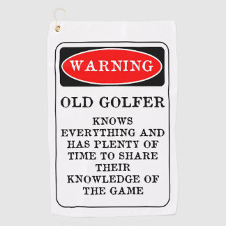 Old Golfer Golf Handtuch