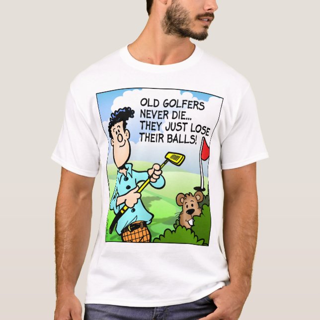 Old Golfer T-Shirt (Vorderseite)