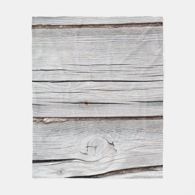 Old grey wooden plank wall textureabstract,backgro fleecedecke (Vorderseite)