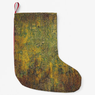 Old grunge background or aged shabby texture with kleiner weihnachtsstrumpf
