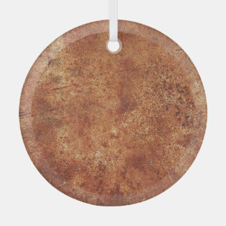 Old Grunge Rustikale Metallstruktur Ornament Aus Glas