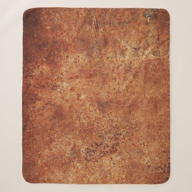 Old Grunge Rustikale Metallstruktur Sherpadecke (Vorderseite)