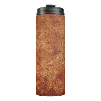 Old Grunge Rustikale Metallstruktur Thermosbecher