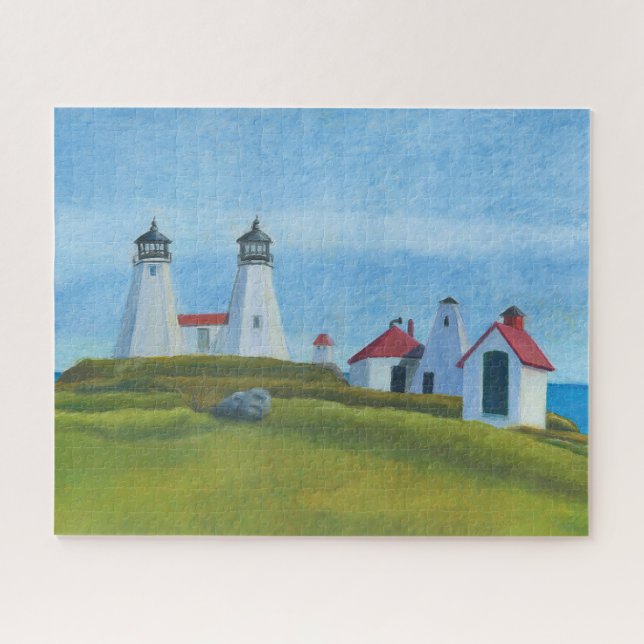 Old Gurnet Lighthouses 520pc Puzzle (Horizontal)