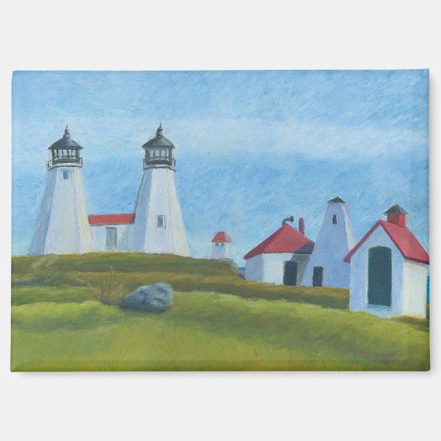 Old Gurnet Lighthouses Magnet (Vorderseite)
