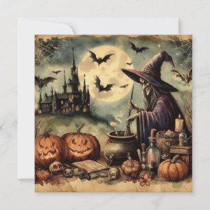 Old Halloween Art Grußkarte