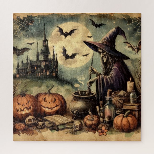 Old Halloween Art Jigsaw Puzzle (Vertikal)