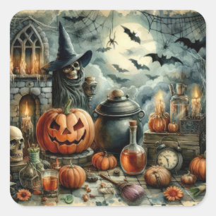 Old Halloween Art Stickers