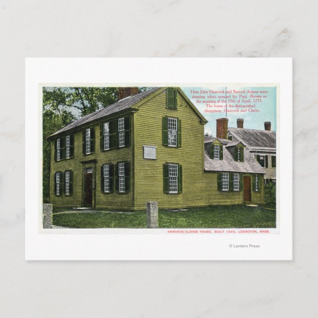 Old Hancock Clark House View # 2 Postkarte (Vorderseite)