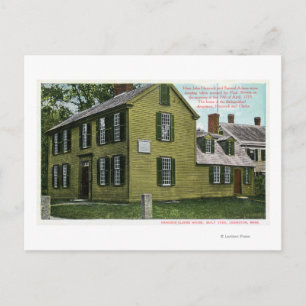 Old Hancock Clark House View # 2 Postkarte