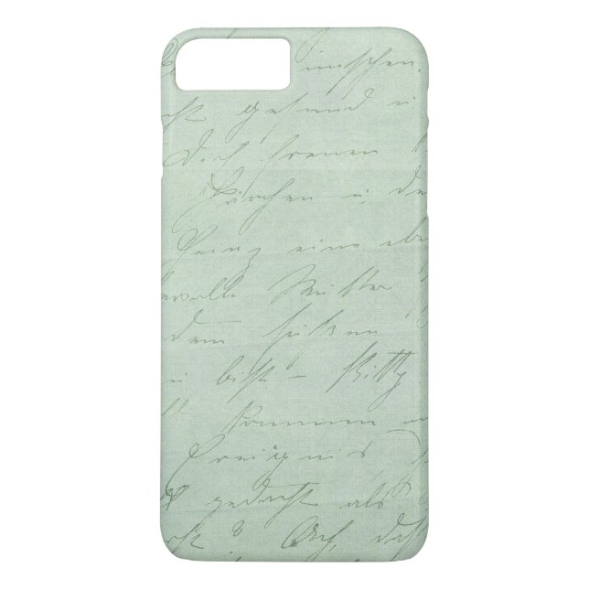 Old handwriting love letters faded antike script Case-Mate iPhone hülle (Rückseite)