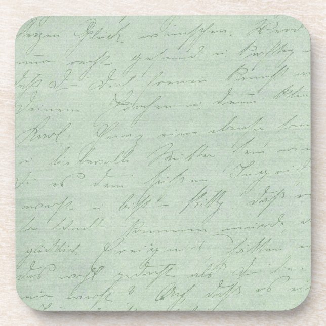 Old handwriting love letters faded antike script untersetzer (Vorderseite)