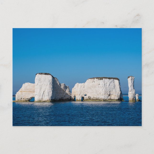 Old Harry Rocks Dorset Postkarte (Vorderseite)