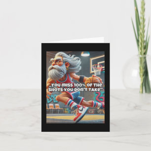 Old Head Basketball Player Print Karte
