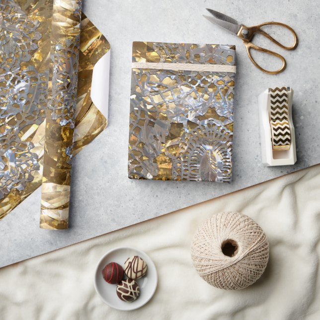 Old Hollywood Chic Elegant 60 Geschenkpapier (Kunsthandwerk)