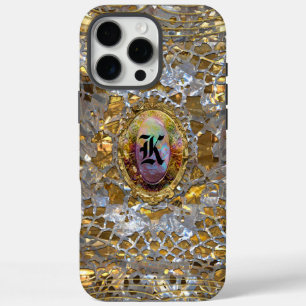 Old Hollywood Chic Elegant Monogram iPhone 16 Pro Max Hülle