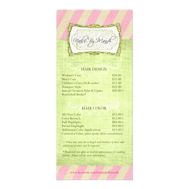 Old Hollywood Rack Cards Werbekarte (Vorne)